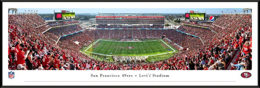 San Francisco 49ers Panoramic Poster - Levi's Stadium Picture 50 Yard by Blakeway Panoramas