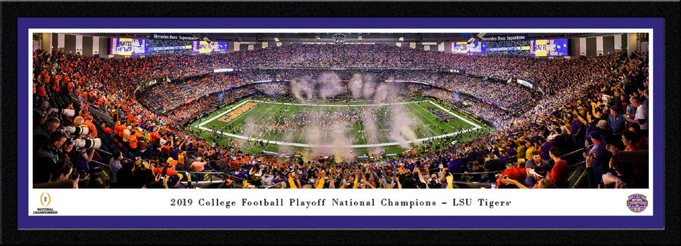 2020 College Football Playoff National Championship Panoramic Poster - LSU Tigers by Blakeway Panoramas