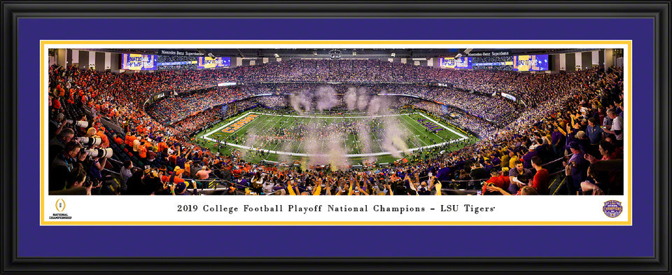2020 College Football Playoff National Championship Panoramic Poster - LSU Tigers by Blakeway Panoramas