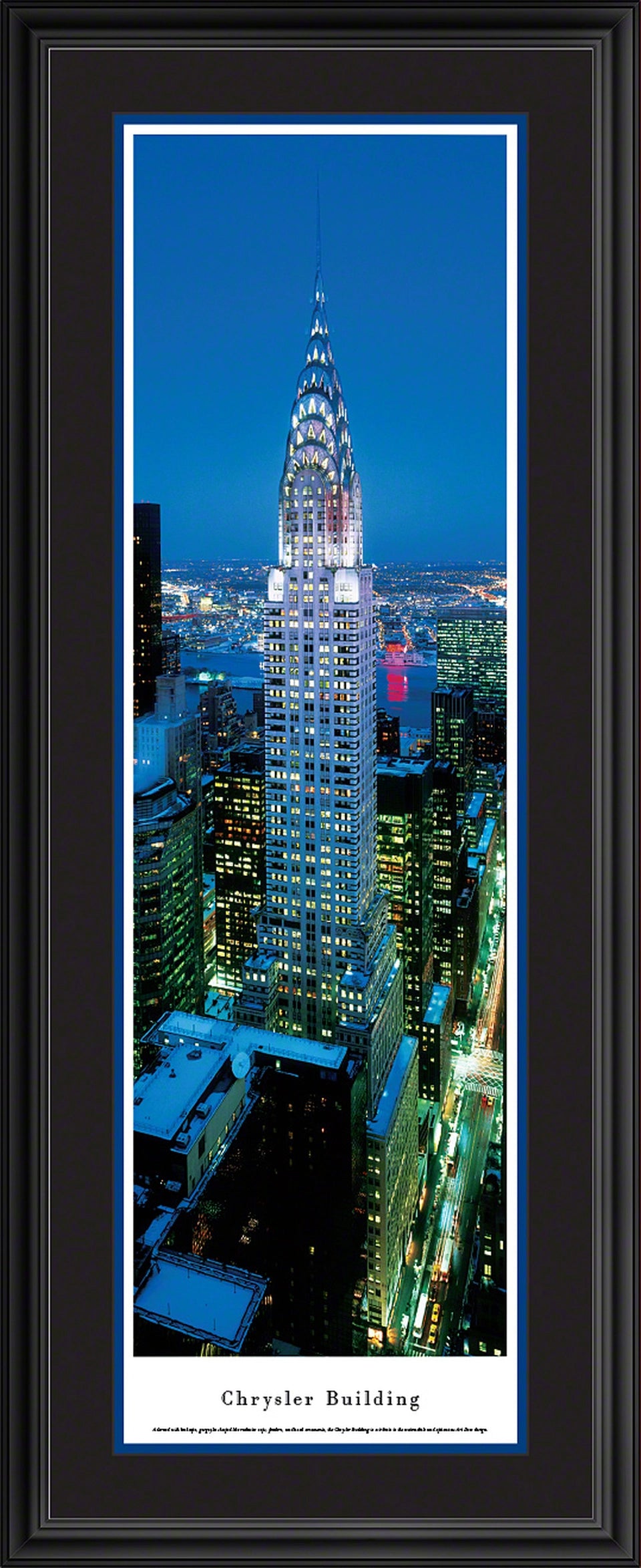 Chrysler Building Panoramic Picture - Twilight - Vertical Panorama by Blakeway Worldwide Panoramas