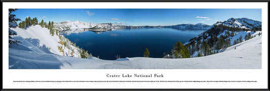 Crater Lake National Park Panoramic Picture - Winter by Blakeway Panoramas