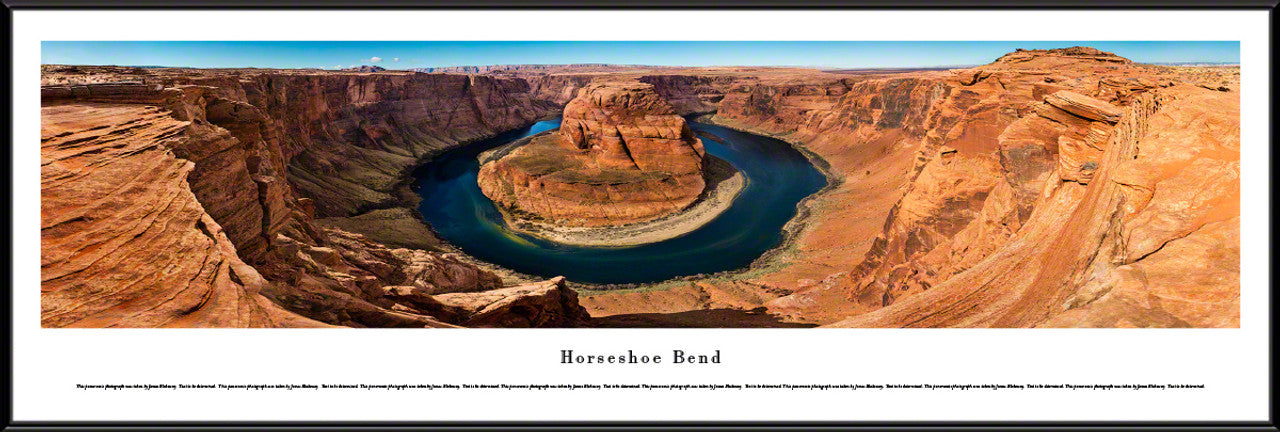 Horseshoe Bend Scenic Panoramic Landscape Print by Blakeway Panoramas