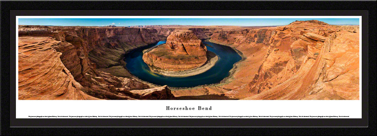 Horseshoe Bend Scenic Panoramic Landscape Print by Blakeway Panoramas