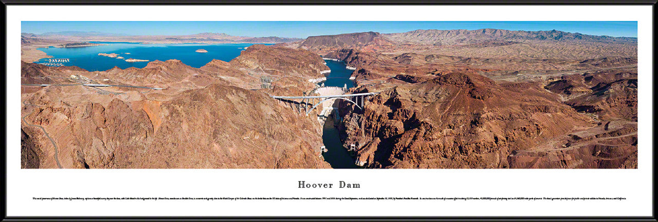 Hoover Dam Panoramic Picture - Looking Upstream by Blakeway Panoramas