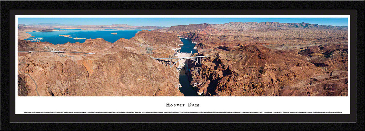 Hoover Dam Panoramic Picture - Looking Upstream by Blakeway Panoramas