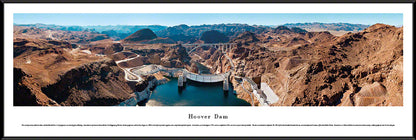 Hoover Dam Panoramic Picture - Looking Downstream by Blakeway Panoramas