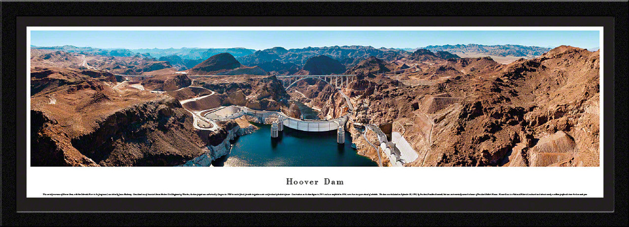 Hoover Dam Panoramic Picture - Looking Downstream by Blakeway Panoramas