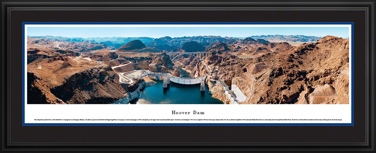 Hoover Dam Panoramic Picture - Looking Downstream by Blakeway Panoramas