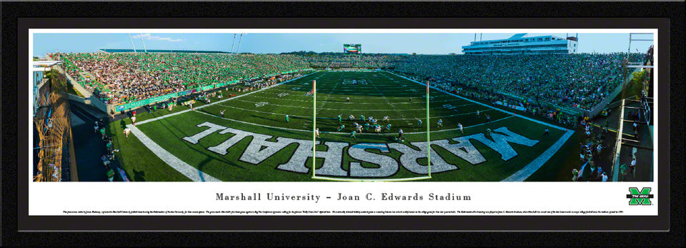 Marshall Thundering Herd Football Panoramic - Joan C. Edwards Stadium Picture by Blakeway Panoramas