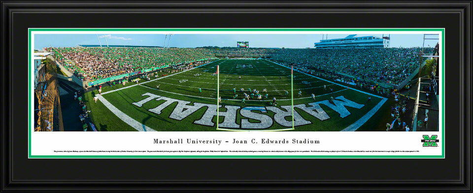 Marshall Thundering Herd Football Panoramic - Joan C. Edwards Stadium Picture by Blakeway Panoramas