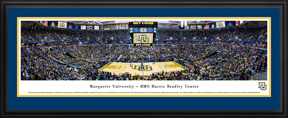 Marquette Golden Eagles Basketball Panoramic Picture - BMO Harris Bradley Center by Blakeway Panoramas