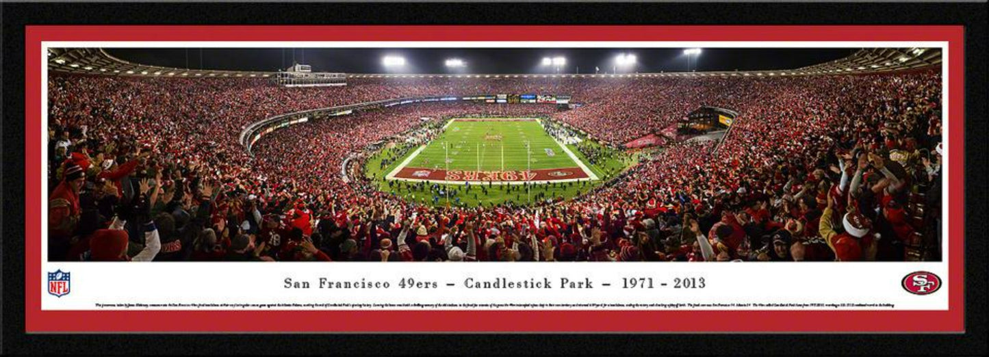 San Francisco 49ers Panoramic - Candlestick Park Panoramic by Blakeway Panoramas