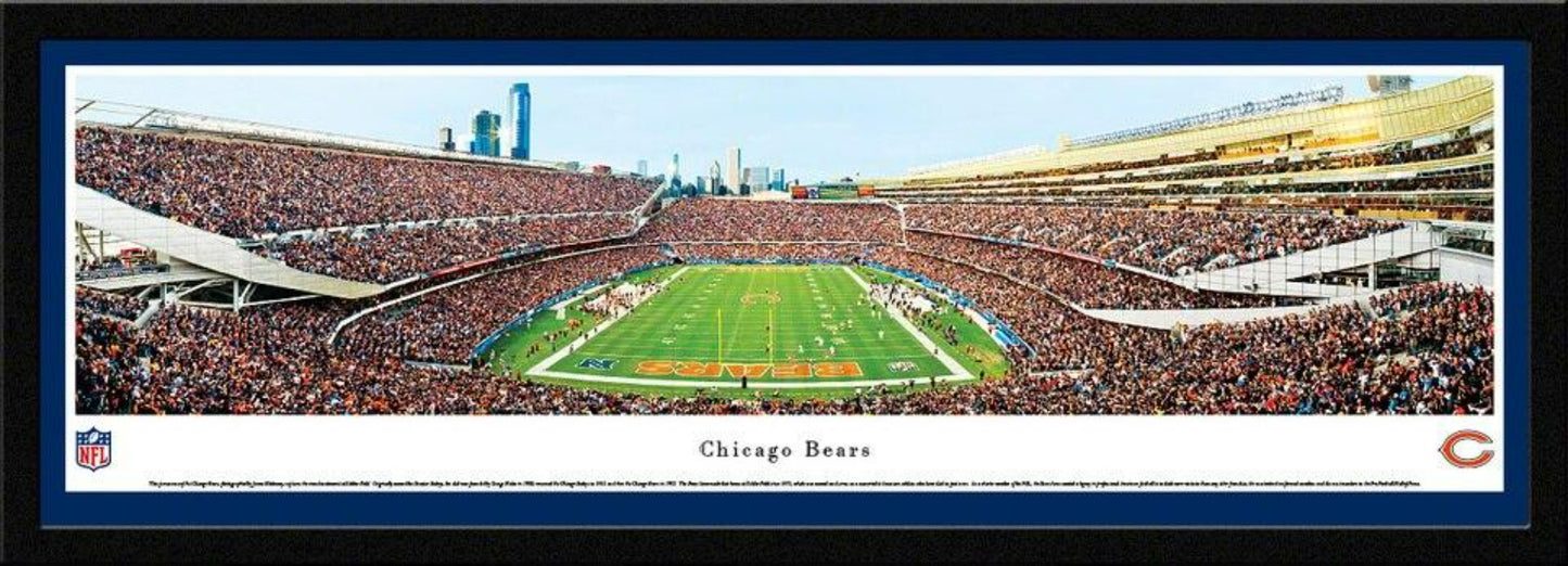Chicago Bears End Zone View Soldier Field Panoramic Picture by Blakeway Panoramas