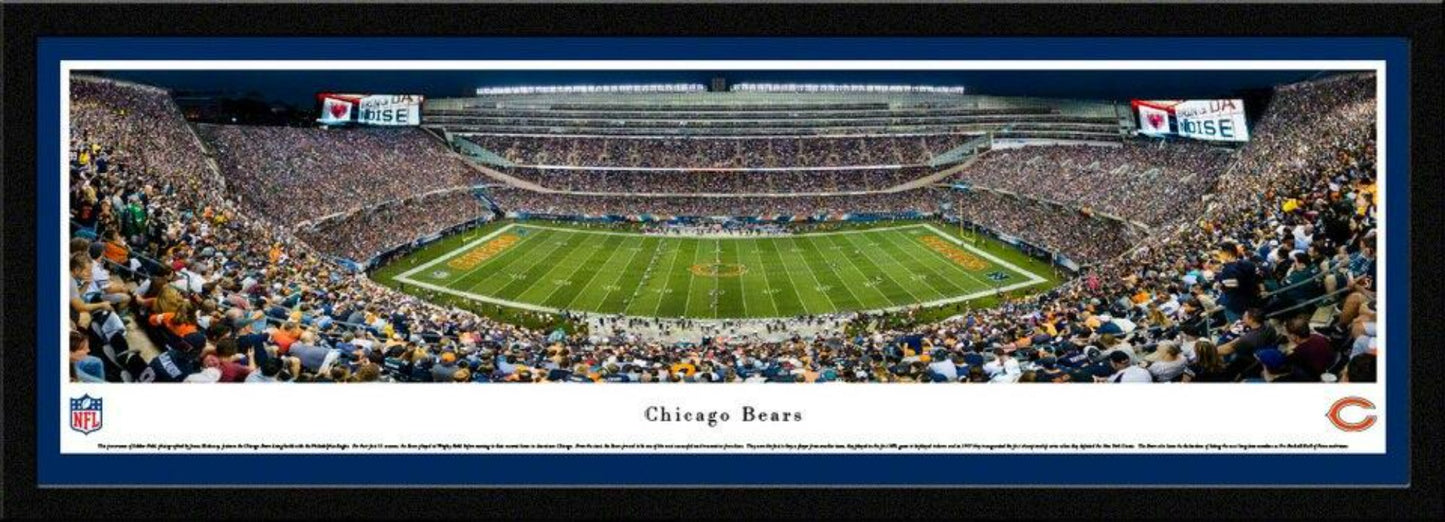 Chicago Bears Sideline View Soldier Field Stadium Panoramic Picture by Blakeway Panoramas