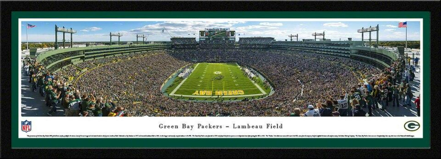 Green Bay Packers Lambeau Field End Zone View Panoramic Picture by Blakeway Panoramas
