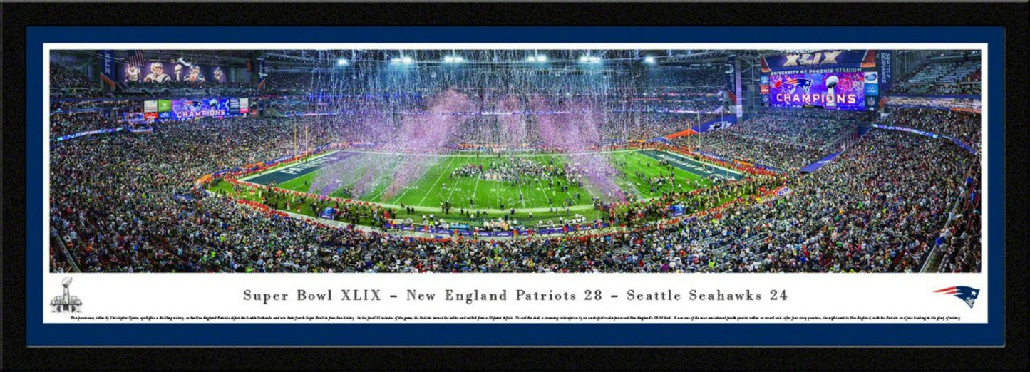 2015 Super Bowl XLIX New England Patriots Panoramic Picture by Blakeway Panoramas