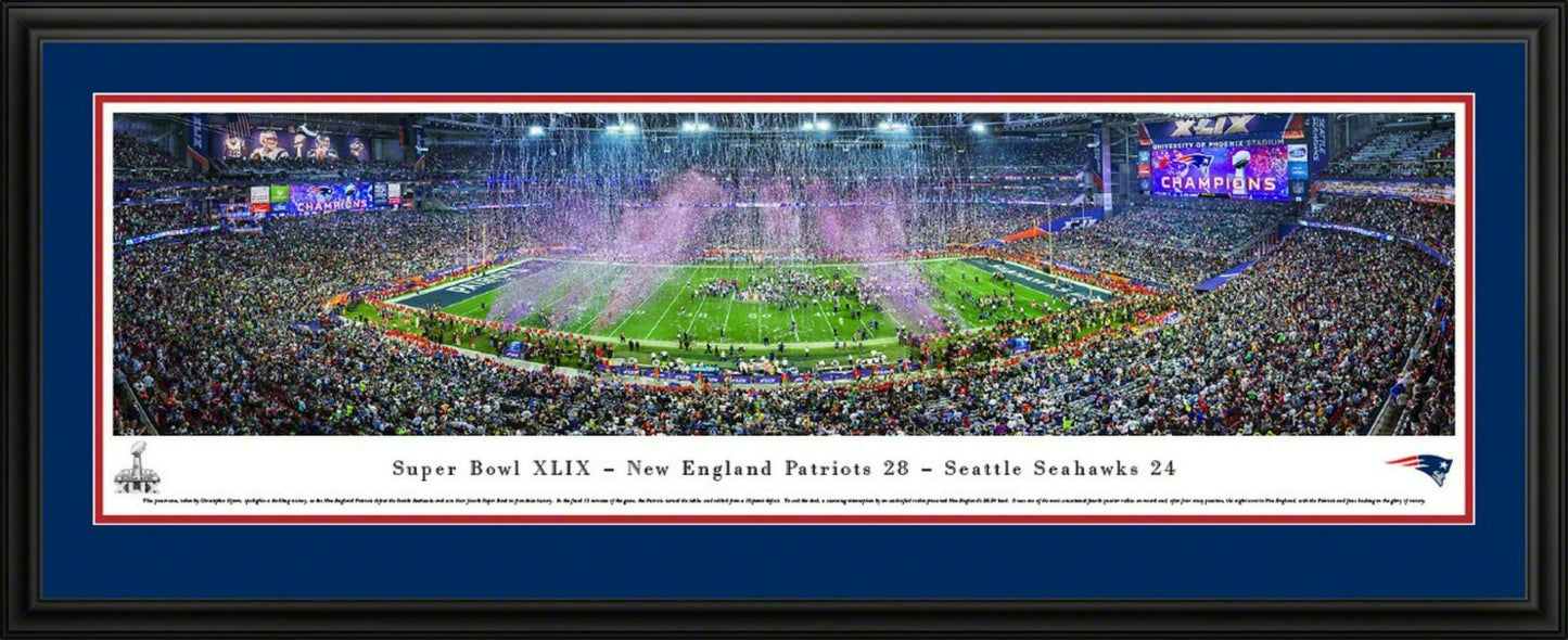 2015 Super Bowl XLIX New England Patriots Panoramic Picture by Blakeway Panoramas