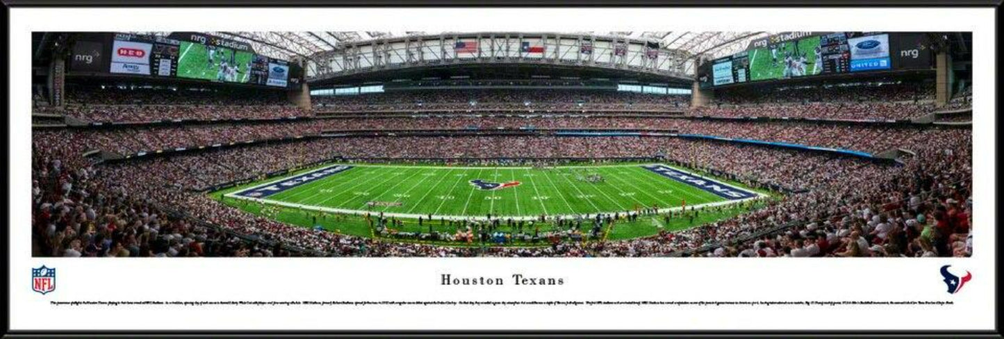 Houston Texans NRG Stadium Sideline View Panoramic Picture by Blakeway Panoramas