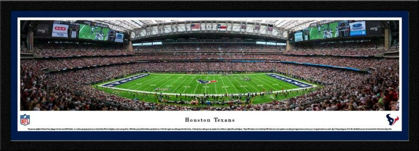 Houston Texans NRG Stadium Sideline View Panoramic Picture by Blakeway Panoramas