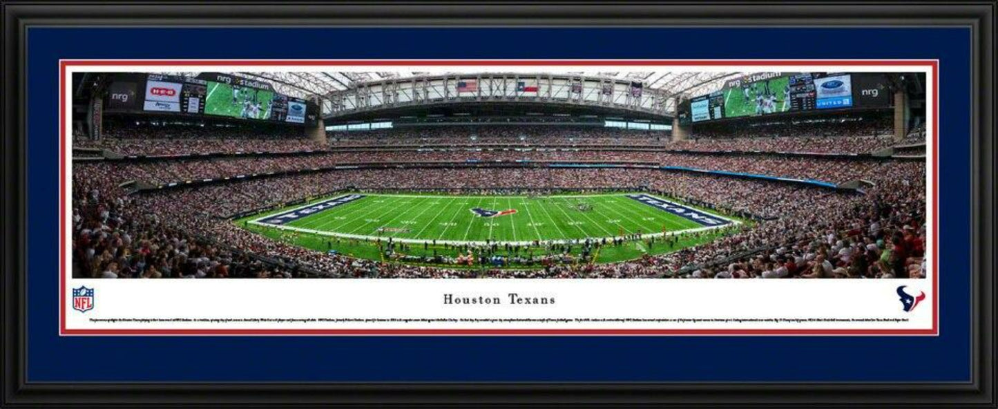 Houston Texans NRG Stadium Sideline View Panoramic Picture by Blakeway Panoramas