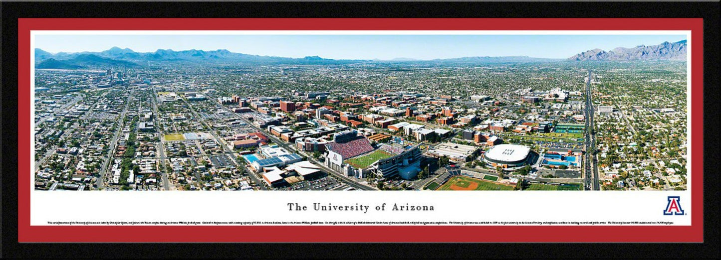 Arizona Wildcats Panoramic - Arizona Stadium Aerial Picture by Blakeway Panoramas