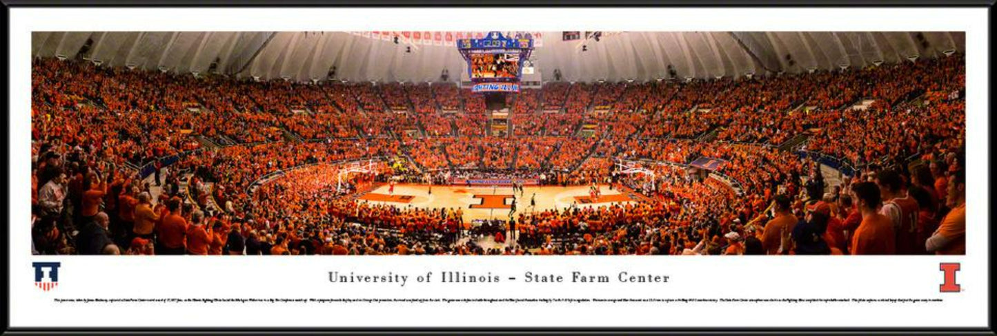 Illinois Fighting Illini Basketball Panoramic - State Farm Center by Blakeway Panoramas