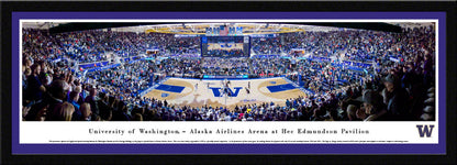 Washington Huskies Basketball Panoramic Picture - Alaska Airlines Arena at Hec Edmundson Pavilion by Blakeway Panoramas