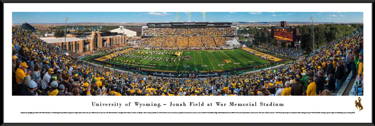 Wyoming Cowboys Football Panoramic Picture - War Memorial Stadium by Blakeway Panoramas