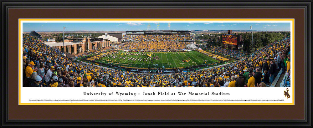 Wyoming Cowboys Football Panoramic Picture - War Memorial Stadium by Blakeway Panoramas