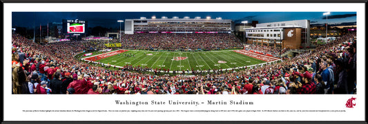 Washington State Cougars Football Panoramic Picture - Martin Stadium by Blakeway Panoramas