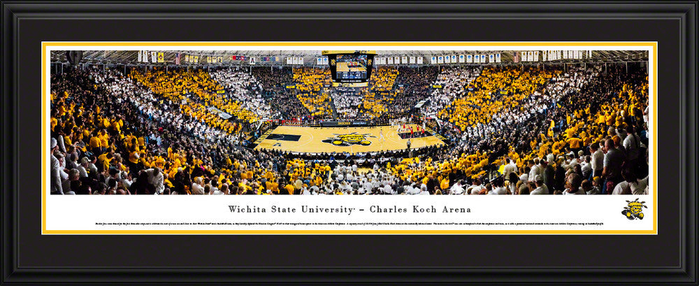 Wichita State Shockers Basketball Panoramic Picture - Charles Koch Arena by Blakeway Panoramas