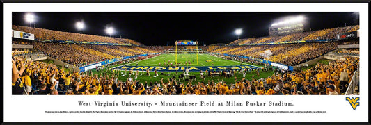 West Virginia Mountaineers Football Panoramic Picture - Mountaineer Field at Milan Puskar Stadium by Blakeway Panoramas