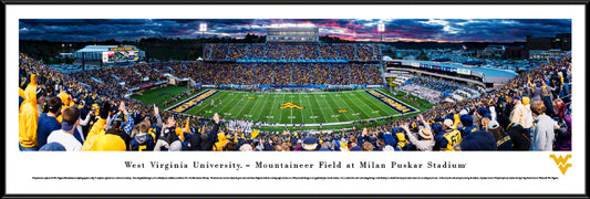 West Virginia Mountaineers Panorama - WVU Milan Puskar Stadium Picture by Blakeway Panoramas
