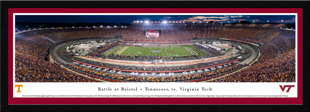 2016 Battle at Bristol Panoramic Picture - Tennessee Volunteers vs. Virginia Tech Hokies by Blakeway Panoramas