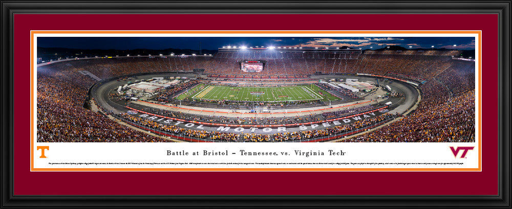 2016 Battle at Bristol Panoramic Picture - Tennessee Volunteers vs. Virginia Tech Hokies by Blakeway Panoramas