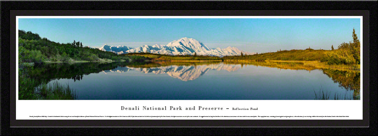 Denali National Park Scenic Panorama - Reflection Pond by Blakeway Panoramas