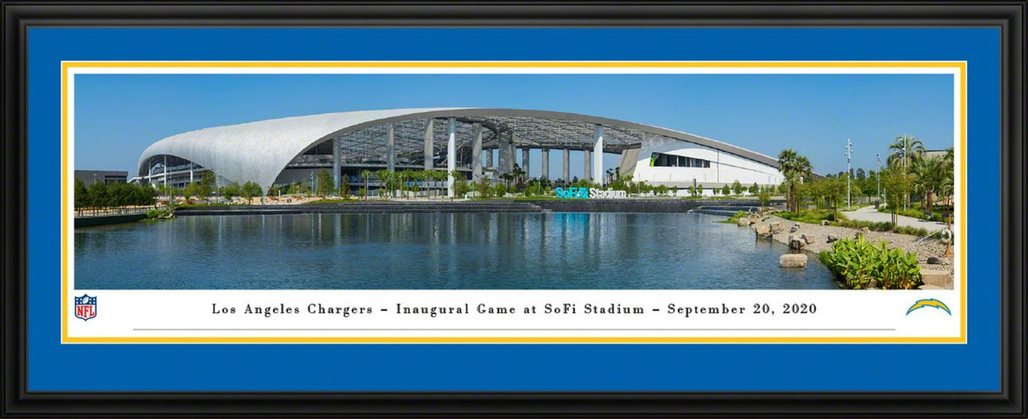 Los Angeles Chargers SoFi Stadium Framed Panoramic Picture by Blakeway Panoramas