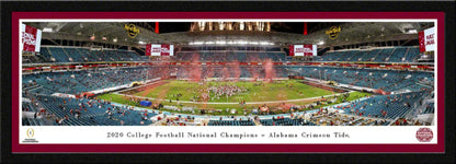 2021 College Football Playoff National Championship Game Panoramic Wall Decor - Alabama Crimson Tide by Blakeway Panoramas