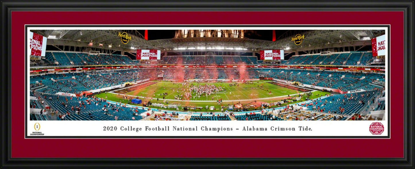 2021 College Football Playoff National Championship Game Panoramic Wall Decor - Alabama Crimson Tide by Blakeway Panoramas