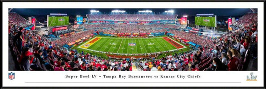 2021 Super Bowl LV Kickoff Panoramic Picture - Kansas City Chiefs vs. Tampa Bay Buccaneers