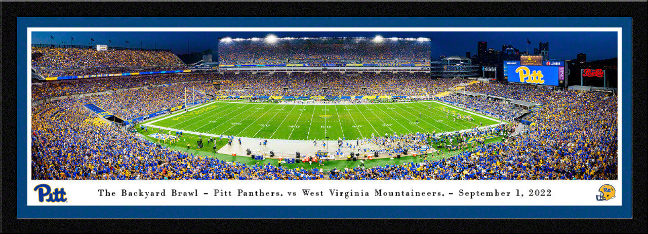 Pittsburgh Panthers Football Panoramic Picture - Acrisure Stadium Fan Cave Decor by Blakeway Panoramas