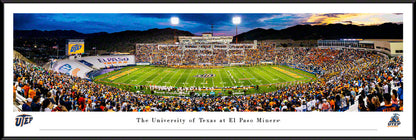 UTEP Miners Football Panoramic Picture - Sun Bowl Fan Cave Decor by Blakeway Panoramas