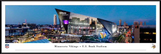 Minnesota Vikings Panoramic Picture - U.S. Bank Stadium NFL Fan Cave Decor by Blakeway Panoramas