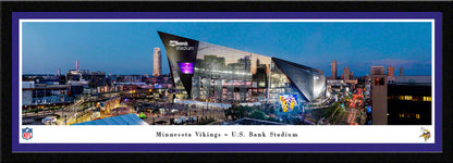 Minnesota Vikings Panoramic Picture - U.S. Bank Stadium NFL Fan Cave Decor by Blakeway Panoramas