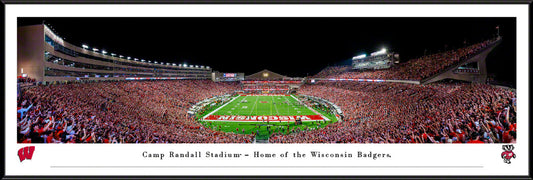 Wisconsin Badgers End Zone Football Panorama - Camp Randall Panoramic Fan Cave Decor by Blakeway Panoramas
