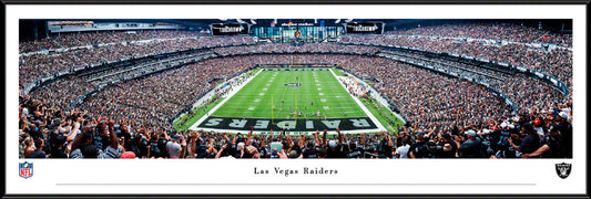Las Vegas Raiders End Zone Panoramic Picture - Allegiant Stadium Fan Cave Decor by Blakeway Panoramas