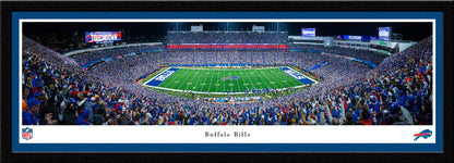 Buffalo Bills Highmark Stadium Sideline View Panoramic Picture - Fan Cave Decor by Blakeway Panoramas