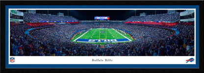 Buffalo Bills Highmark Stadium Night Game Fan Cave Decor - Panoramic Picture by Blakeway Panoramas