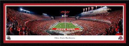 Ohio State Buckeyes Football End Zone Fan Cave Decor - Ohio Stadium Panoramic Picture by Blakeway Panoramas