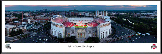 Ohio Stadium Fan Cave Decor - Ohio State Buckeyes Football Panoramic Picture Blakeway Panoramas
